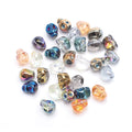 Electroplated Skull Head Glass Beads 8mm x 10mm Iridescent 30pcs 6