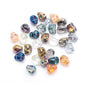 Electroplated Skull Head Glass Beads 8mm x 10mm Iridescent 30pcs 6