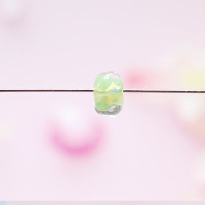 Lampwork Glass Beads Irregular Water Ripple Dyed Core Spacer 16mm 20pcs 14