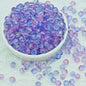 Frosted Round Glass Beads 6mm Pastel Colors with Gold Flecks 50pcs 3
