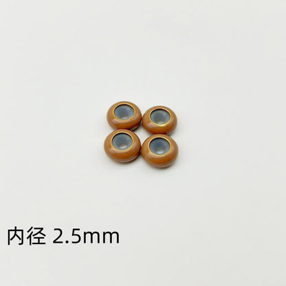 Brass Spacer Beads 10mm Colorful Enamel Large Hole 20pcs 18
