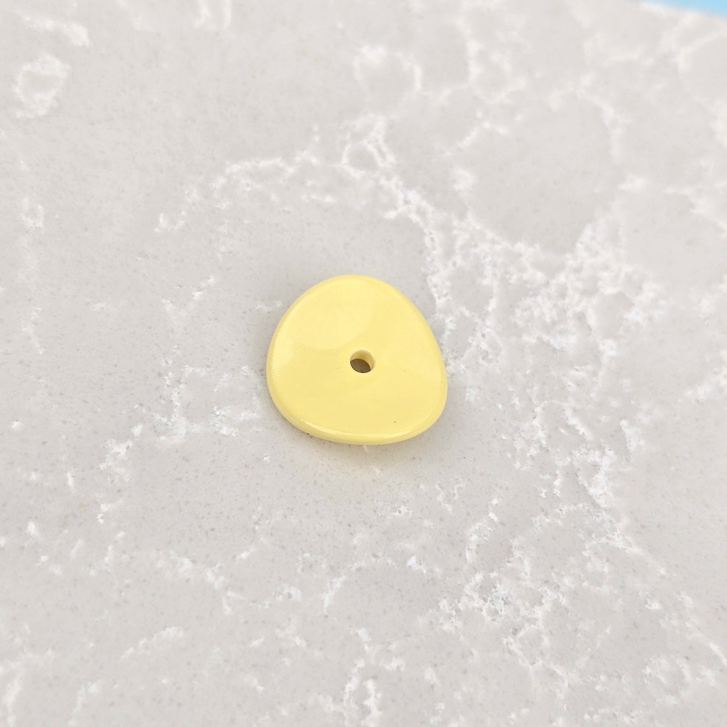 Acrylic Potato Chips Spacer Beads 14mm Baking Painted 20pcs 21