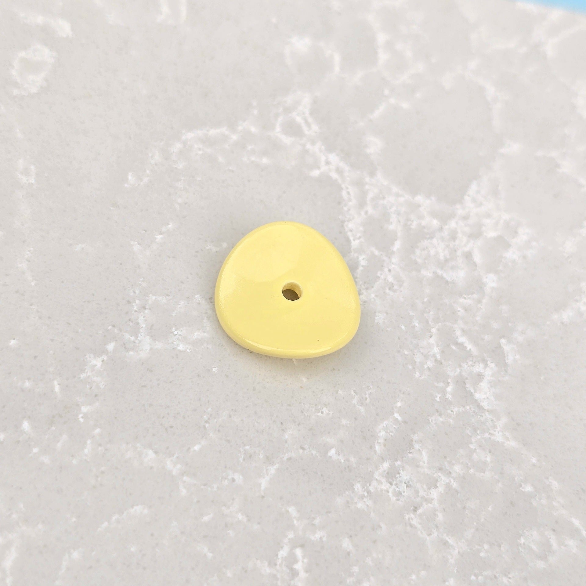 Acrylic Potato Chips Spacer Beads 14mm Baking Painted 20pcs 21