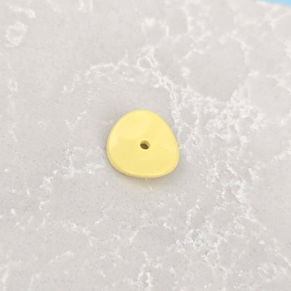 Acrylic Potato Chips Spacer Beads 14mm Baking Painted 20pcs 21