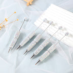 Beadable Pen Full Rhinestone Solid Color Ballpoint 3