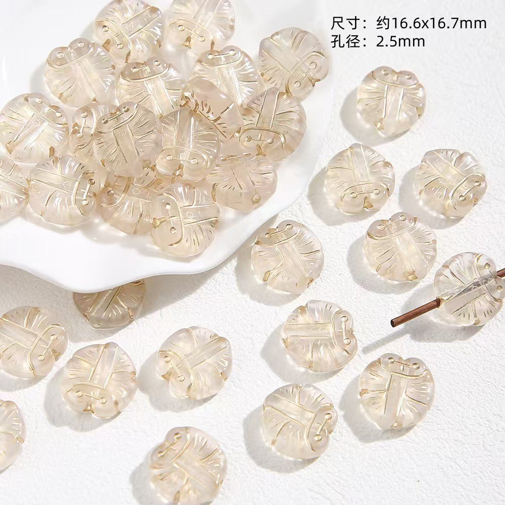 Vintage Imitation Jade Acrylic Beads Opaque Smooth Green 30pcs 6