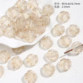 Vintage Imitation Jade Acrylic Beads Opaque Smooth Green 30pcs 6