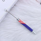 Beadable Ballpoint Pen Printed Flag Sunflower Pattern Long 167mm 9