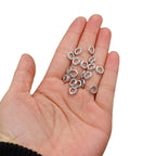 Alloy Ring Spacer Beads 8mm Antique Silver Tibetan Pattern 100pcs 5