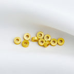 Brass Cylindrical Spacer Beads 4-8mm Matte Golden 50pcs 2