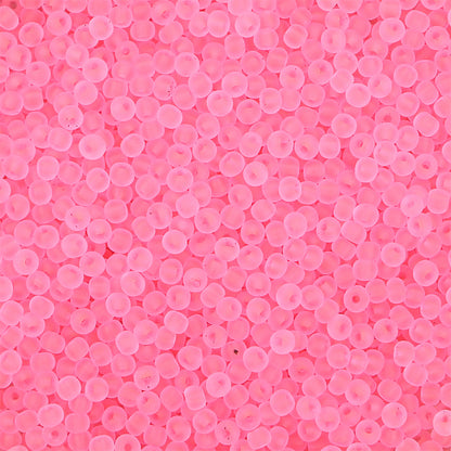 Transparent Frosted Seed Glass Beads 2mm with 1mm Hole 660pcs 39