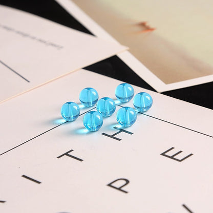 Glossy Round Glass Beads 6mm Assorted Colors 416pcs 10