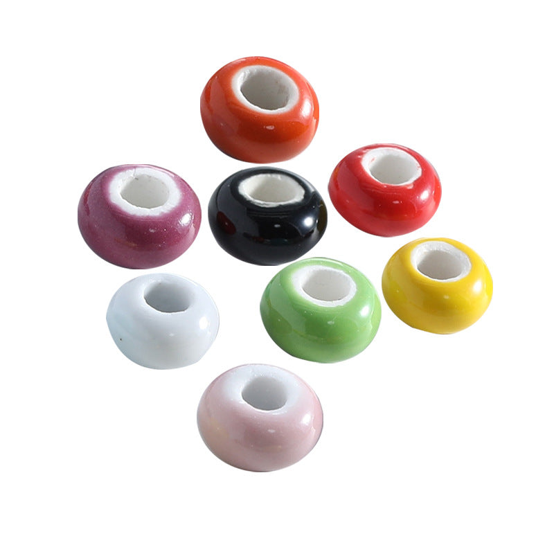 Ceramic Round Spacer Beads 16mm Solid Color 20pcs 5