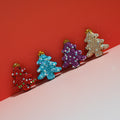 Polymer Clay Christmas Tree Rhinestone Beads 30mm Festive Holiday 10pcs