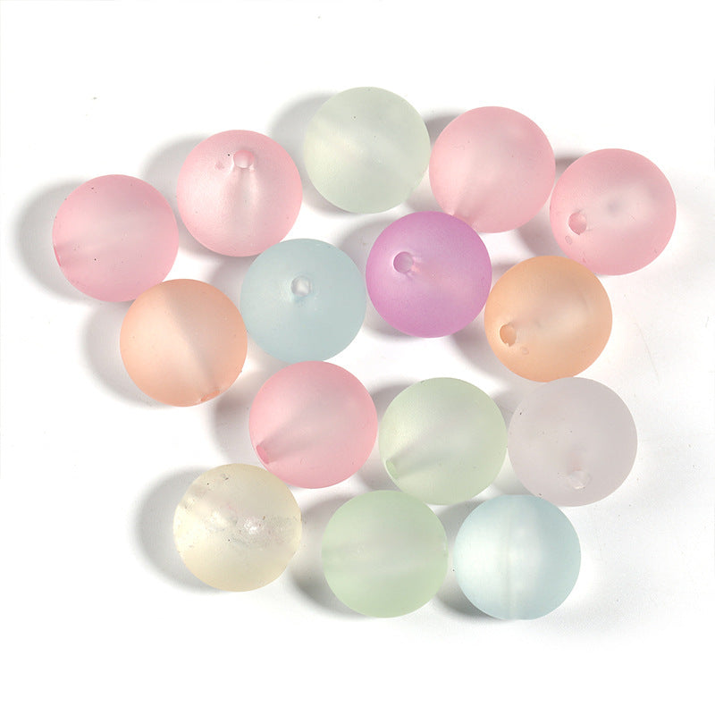 UV Plating Faceted Disco Acrylic Beads 16mm Multicolor 50pcs 7