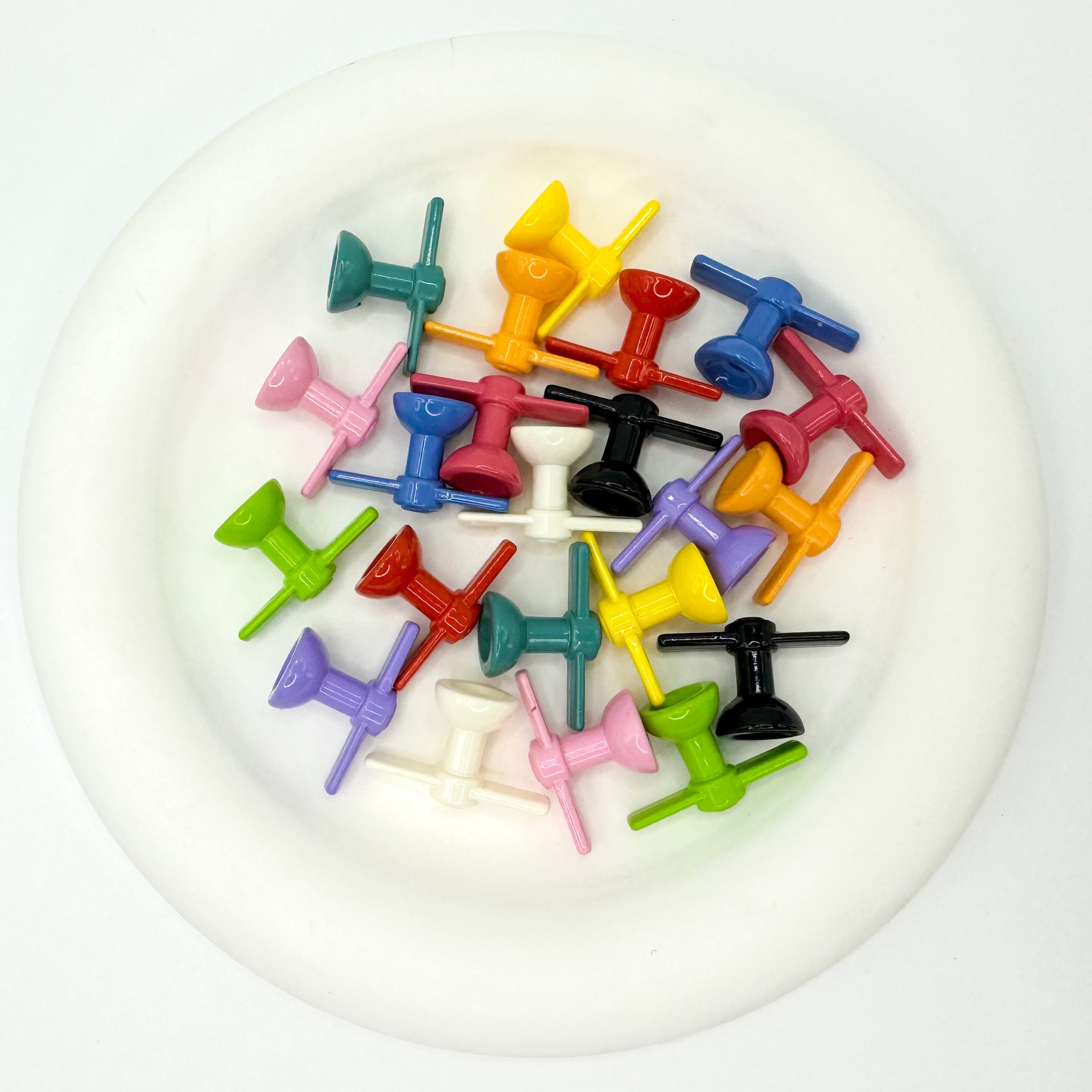 Painted Bamboo Dragonfly Acrylic Beads 16mm x 26mm Glossy 10pcs 4