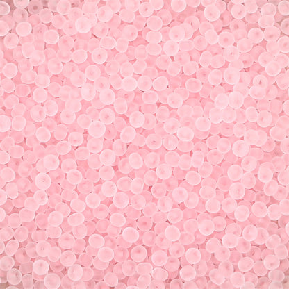 Transparent Frosted Seed Glass Beads 2mm with 1mm Hole 660pcs 19