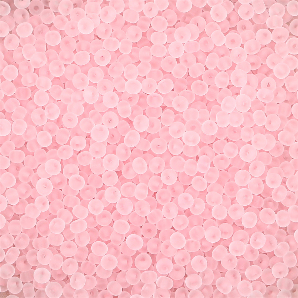 Transparent Frosted Seed Glass Beads 2mm with 1mm Hole 660pcs 19