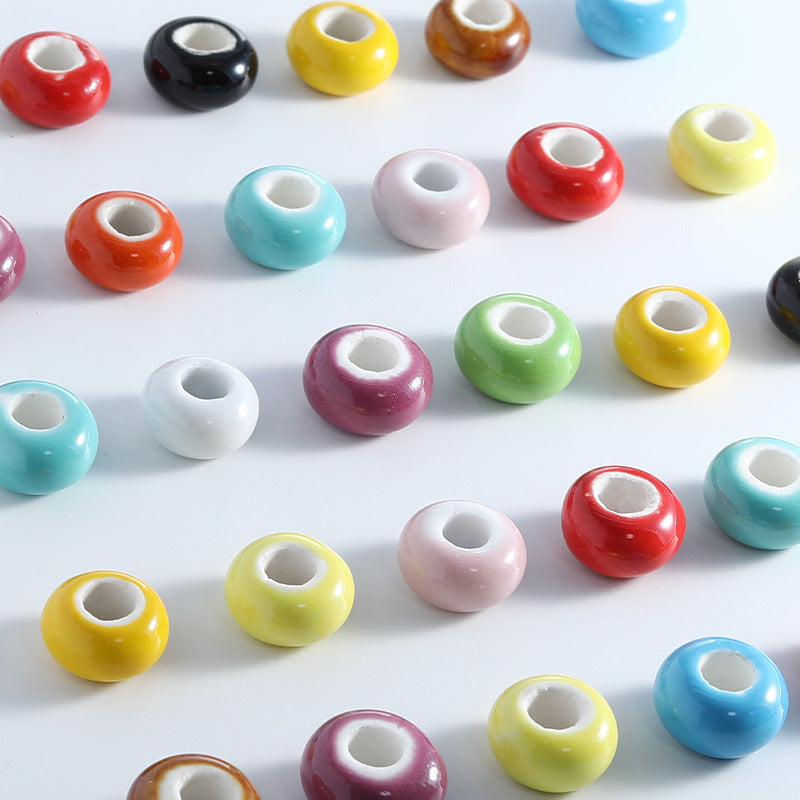 Ceramic Round Spacer Beads 16mm Solid Color 20pcs 3