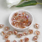 Plating Lace Rhombus Resin Beads 18mm Glossy Color Mixed 5pcs 9