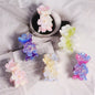 Gradient Flower Resin Barrel Beads 18mm Iridescent Shimmer 5pcs 12