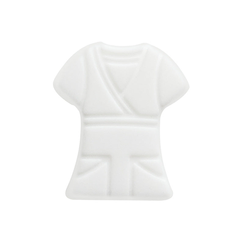 Silicone Focal Beads Kimono Design With Detailed Belt 10pcs 6