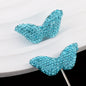 Polymer Clay Wing Rhinestone Beads 37mm Full Rhinestone Pave 6pcs 8