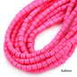 Cylindrical Clay Beads 6mm Colorful Polymer 62pcs 13