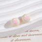 Painted Round Acrylic Beads 10mm Double Sided Heart and Star Pattern 50pcs 13