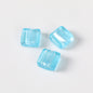 Vintage Transparent Lampwork Square Glass Beads 12mm 20pcs 14