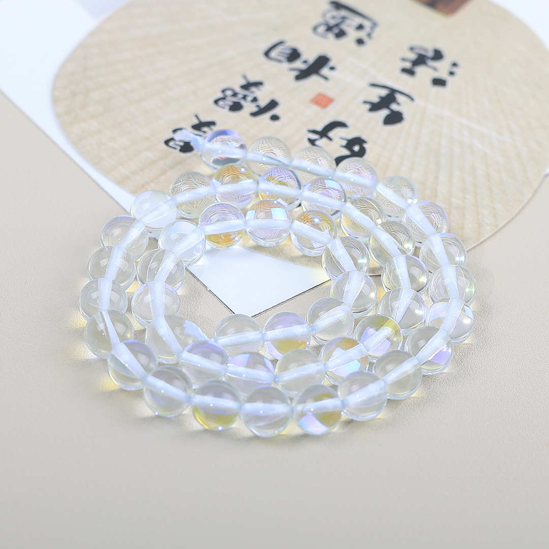 Mermaid Round Glass Beads 6mm Matte Pastel Jewel Tones 40pcs 33