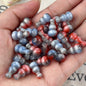 Imitation Agate Gourd Resin Beads 10mm Gradient Colors 10pcs 5