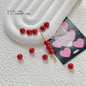 Christmas Series Metal Beads Baking Painted Alloy 20pcs 38