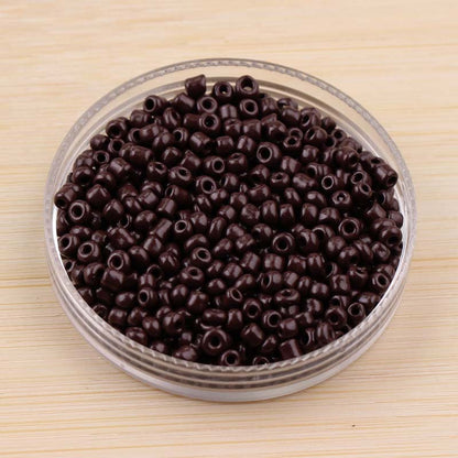 Ceramic Electroplated Seed Glass Beads 4mm Glossy Mixed Colors 460pcs 19