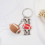 Acrylic Rugby Ball Keychain Sports Fan Design 8.7x5.8cm 4