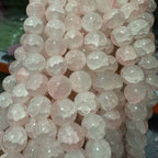 Crackle Round Glass Beads 12mm Pastel Shimmer 10 Strands 8