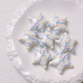 Letter Printed Star Acrylic Beads 26mm Mixed Colors 10pcs 3