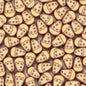 Cake Slice Clay Beads 11mm Light Brown Polymer 100pcs 6