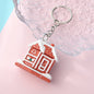 PVC Christmas Santa Claus Snowman Keychain Festive Holiday Charm 16