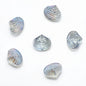 Electroplated Spiral Shell Glass Beads 14mm Iridescent Colors 30pcs 20