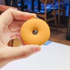 Silicone Donut Keychain Cartoon Food Pastel Sprinkles Winking Face 4
