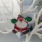Cartoon Christmas Silicone Keychain Santa Claus Holiday Characters 13