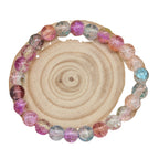 Crackle Round Glass Beads 8mm Gradient Dual Color Translucent 100pcs 5