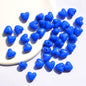 Glow Puffy Heart Acrylic Beads 11mm Colorful Glow in Dark 50pcs 6