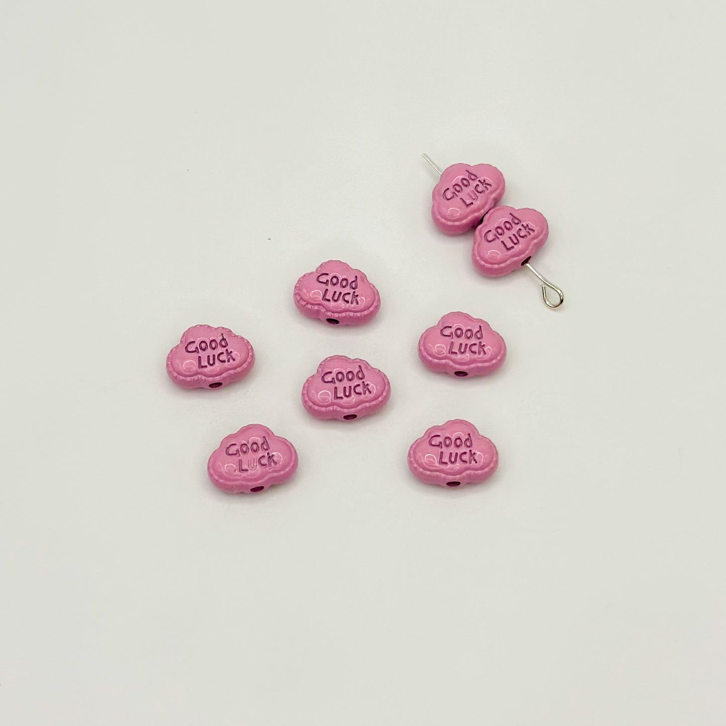 Cartoon Cloud Metal Beads 12mm Painted Alloy 20pcs 8