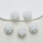 Embellished Flower Cluster Clay Beads 20mm Gradient Rose 10pcs 13