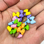 Bow Metal Beads 12mm Glossy Baking Painted Alloy 20pcs 6