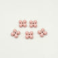 Four Leaf Clover Metal Beads 7.5mm Baking Painted Alloy Spacer 50pcs 7