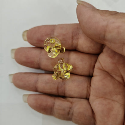 Clear Knot Acrylic Beads 18mm Translucent Glossy 100pcs 6