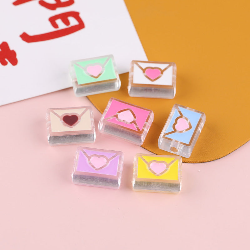 Transparent Enamel Lollipop Series Acrylic Beads 20-30mm Playful Mixed 20pcs 23